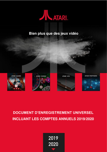 Miniature ATARI Document d'enregistrement universel 2020