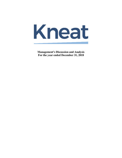 Thumbnail kneat.com Financial Report 2018