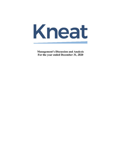 Thumbnail kneat.com Financial Report 2020