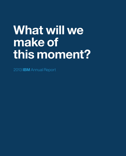Thumbnail IBM Annual Report 2013