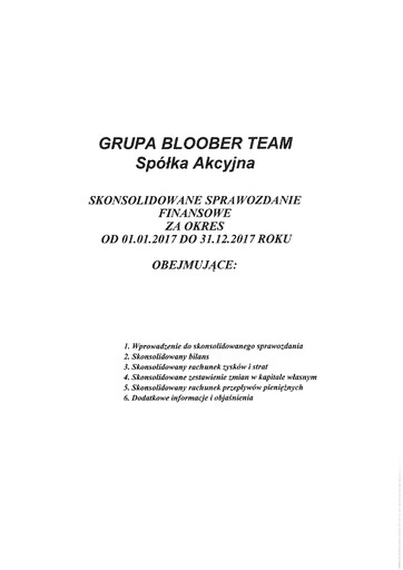 Vorschaubild Bloober Team Finanzmitteilung 2017