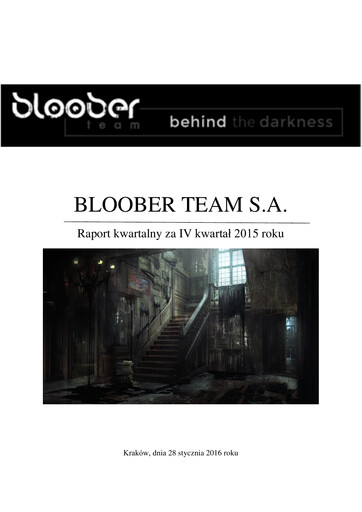 Thumbnail Bloober Team Quarterly Report 2015-q4