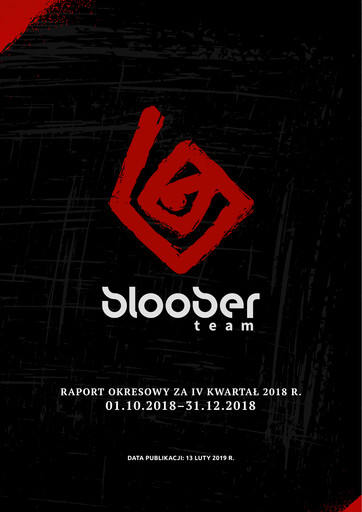 Thumbnail Bloober Team Quarterly Report 2018-q4
