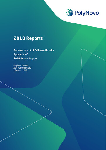 Thumbnail PolyNovo Annual Report 2018