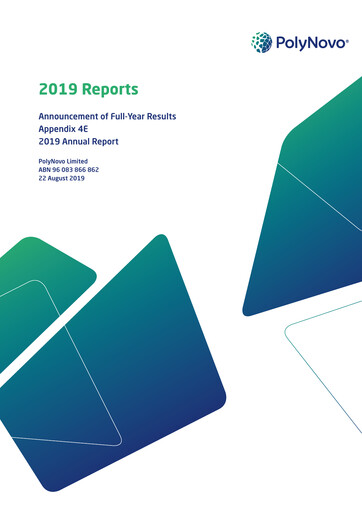 Thumbnail PolyNovo Annual Report 2019