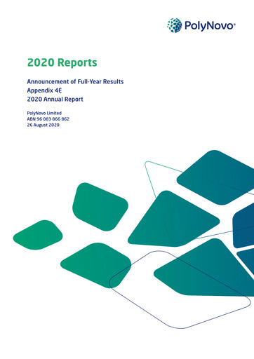 Thumbnail PolyNovo Annual Report 2020