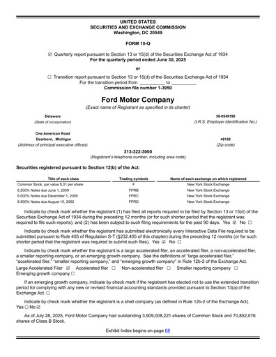 Thumbnail Ford Quarterly Report 2025-q2