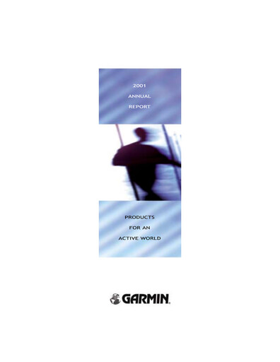 Thumbnail Garmin Annual Report 2001