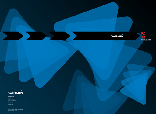 Thumbnail Garmin Annual Report 2014