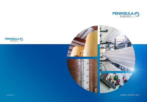 Thumbnail Peninsula Energy Annual Report 2015
