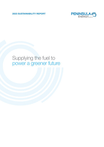 Thumbnail Peninsula Energy Sustainability Report 2023