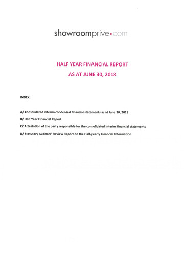 Miniature SRP Groupe (Showroomprive.com) Bilan financier 2018-h1