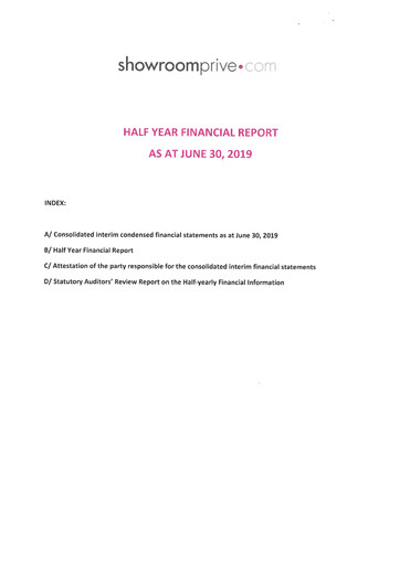Miniature SRP Groupe (Showroomprive.com) Bilan financier 2019-h1