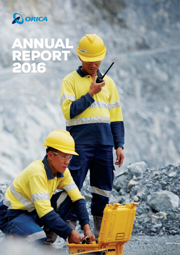 Thumbnail Orica Annual Report 2016