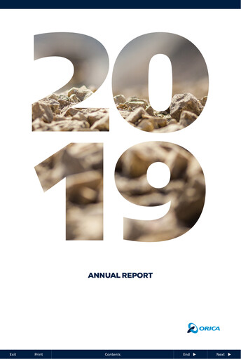 Thumbnail Orica Annual Report 2019