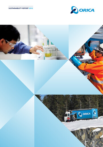 Miniature Orica Rapport de durabilité 2012