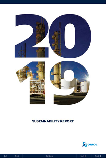 Miniature Orica Rapport de durabilité 2019