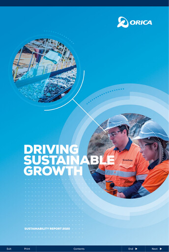 Miniature Orica Rapport de durabilité 2020