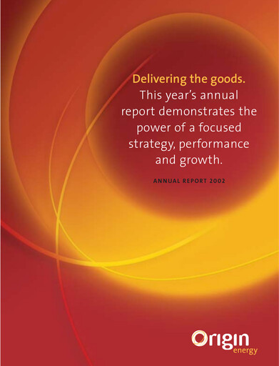 Thumbnail Origin Energy Annual Report 2002