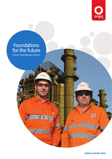 Thumbnail Origin Energy Annual Report 2009