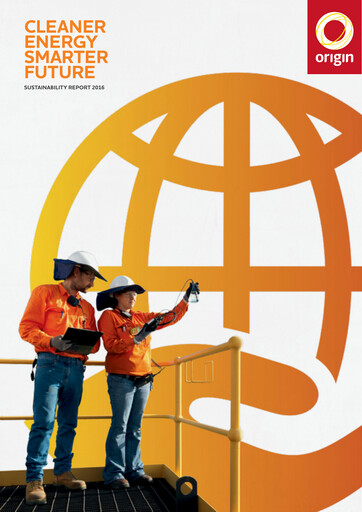 Thumbnail Origin Energy Sustainability Report 2016