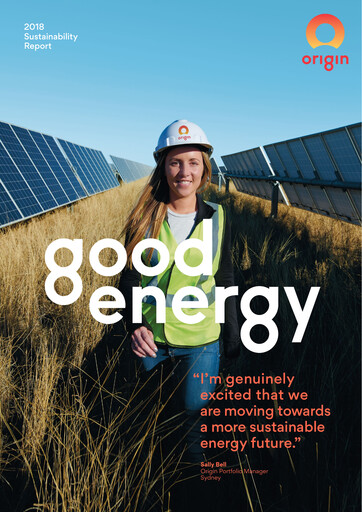 Thumbnail Origin Energy Sustainability Report 2018