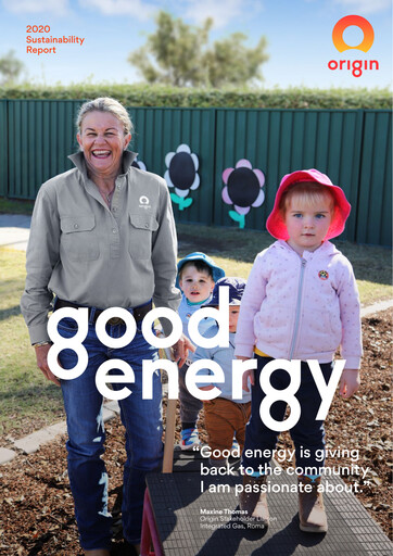 Thumbnail Origin Energy Sustainability Report 2020