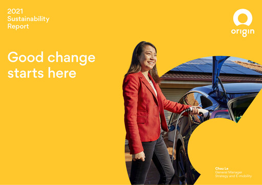 Thumbnail Origin Energy Sustainability Report 2021