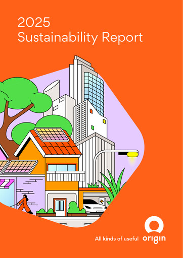 Thumbnail Origin Energy Sustainability Report 2025