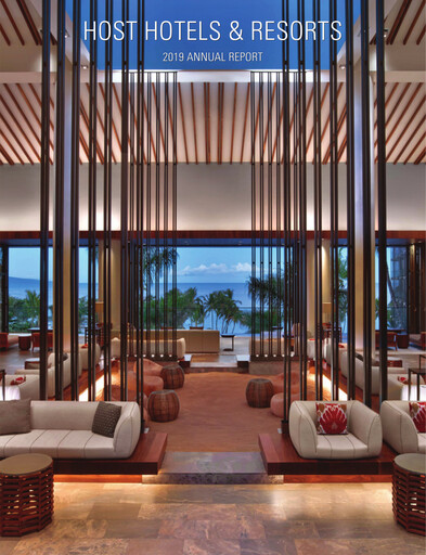 Miniature Host Hotels & Resorts
 Rapport annuel 2019
