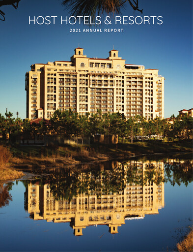 Miniature Host Hotels & Resorts
 Rapport annuel 2021