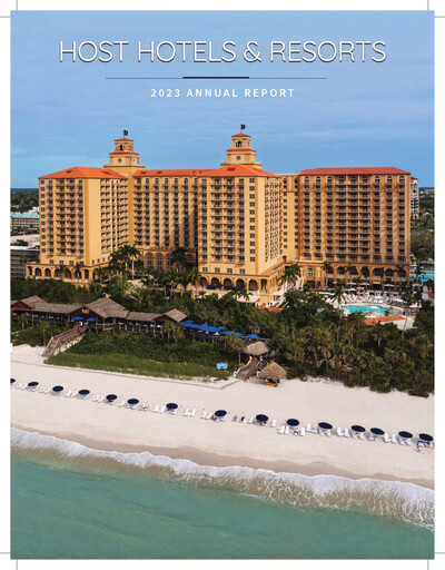 Miniature Host Hotels & Resorts
 Rapport annuel 2023