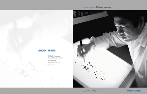 Miniature Amgen Rapport annuel 2004