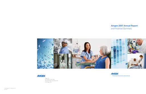 Thumbnail Amgen Annual Report 2007
