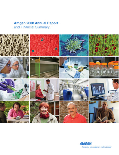 Thumbnail Amgen Annual Report 2008