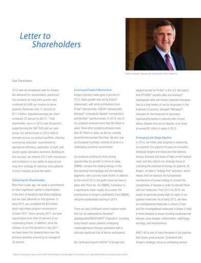 Thumbnail Amgen Annual Report 2012