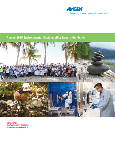 Thumbnail Amgen Sustainability Report 2015
