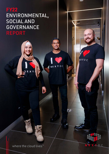 Thumbnail NEXTDC ESG Report 2022