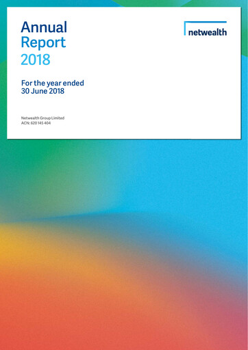 Vorschaubild Netwealth Jahresbericht fy2018