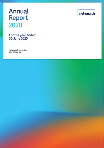 Vorschaubild Netwealth Jahresbericht fy2020
