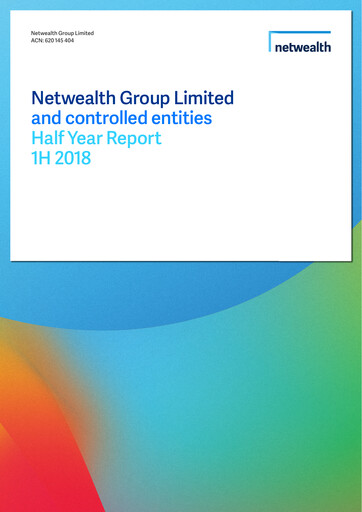 Thumbnail Netwealth Half-year Report fy2018-h1