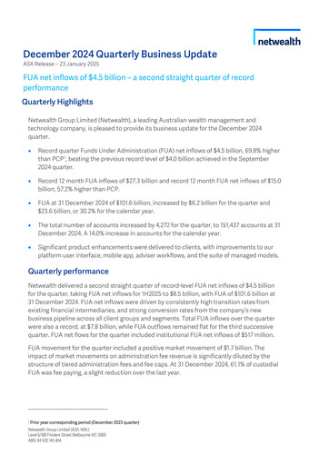Thumbnail Netwealth Quarterly Report 2024-q4