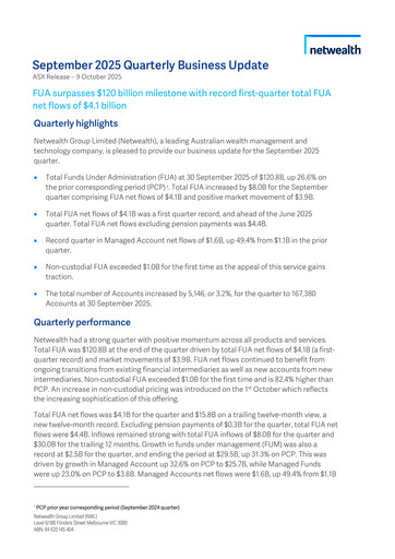Thumbnail Netwealth Quarterly Report 2025-q3
