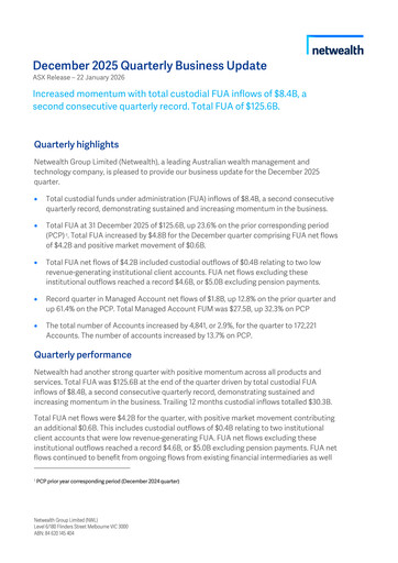 Thumbnail Netwealth Quarterly Report 2025-q4