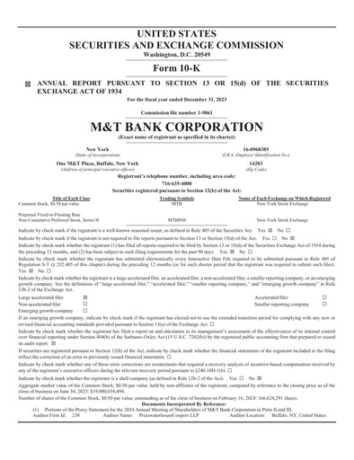 Vorschaubild M&T Bank Jahresbericht 2023
