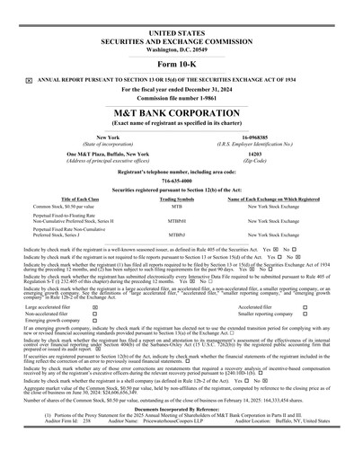 Vorschaubild M&T Bank Jahresbericht 2024