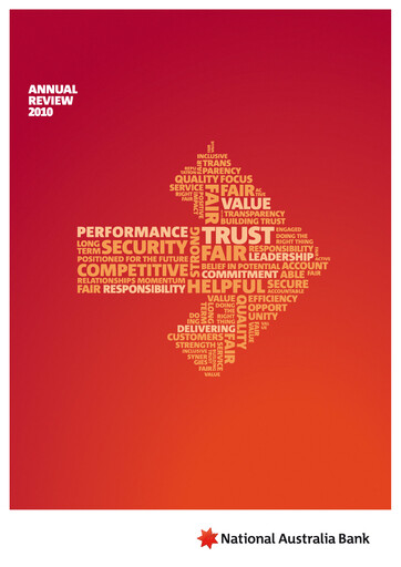 Thumbnail National Australia Bank Annual Report 2010