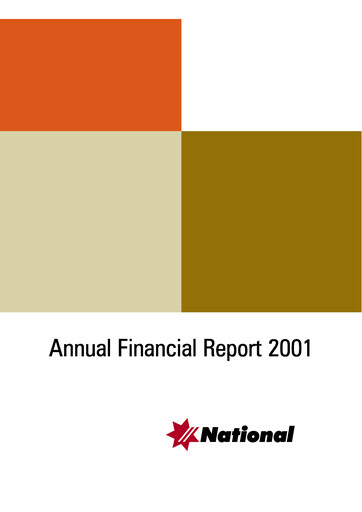 Vorschaubild National Australia Bank Finanzmitteilung 2001
