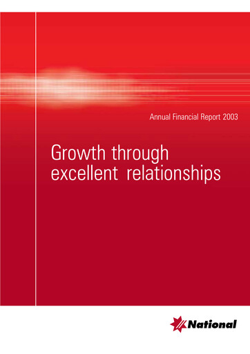 Vorschaubild National Australia Bank Finanzmitteilung 2003