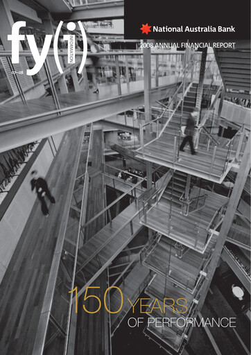 Vorschaubild National Australia Bank Finanzmitteilung 2008